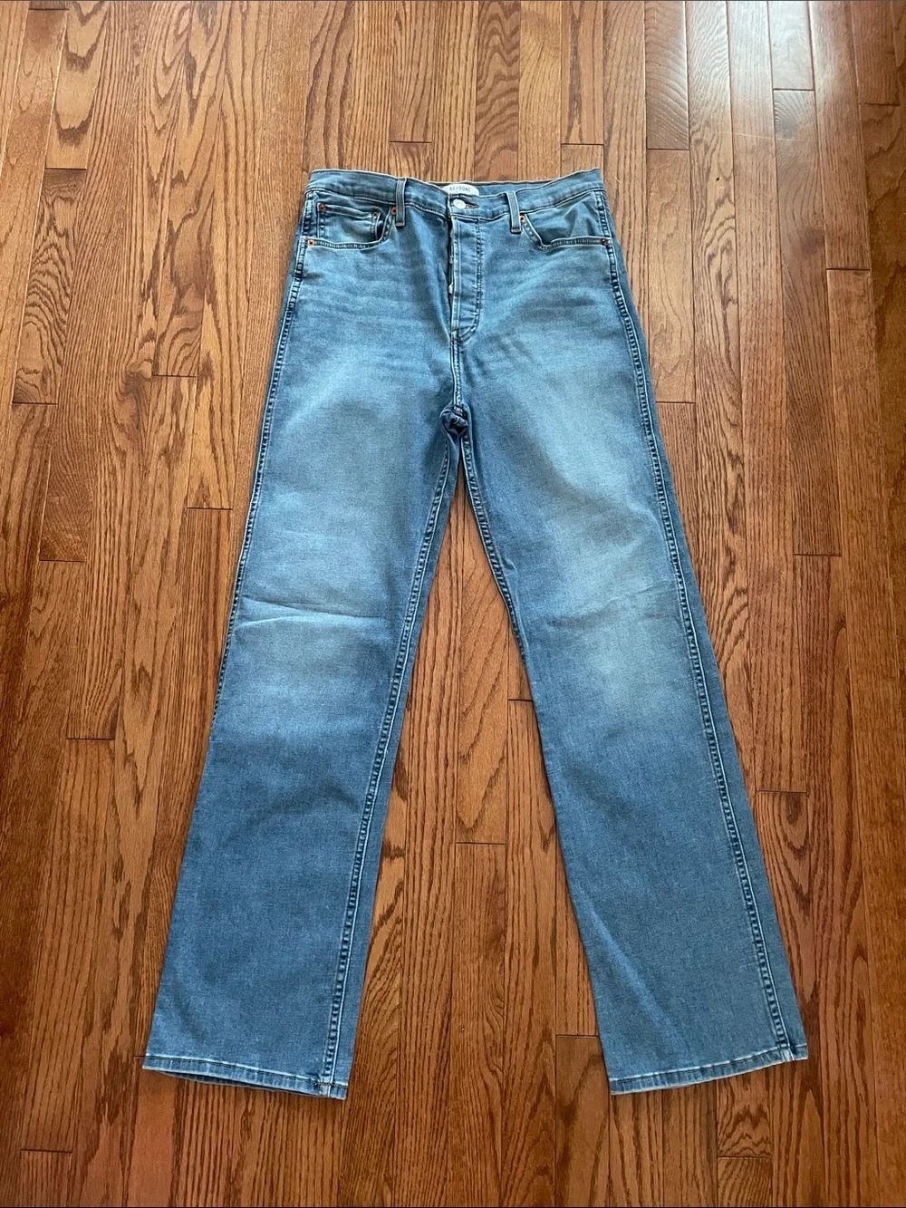 Re/Done 90s Hi Rise Loose Vintage Faded Blue Jeans Women’s Sz 30